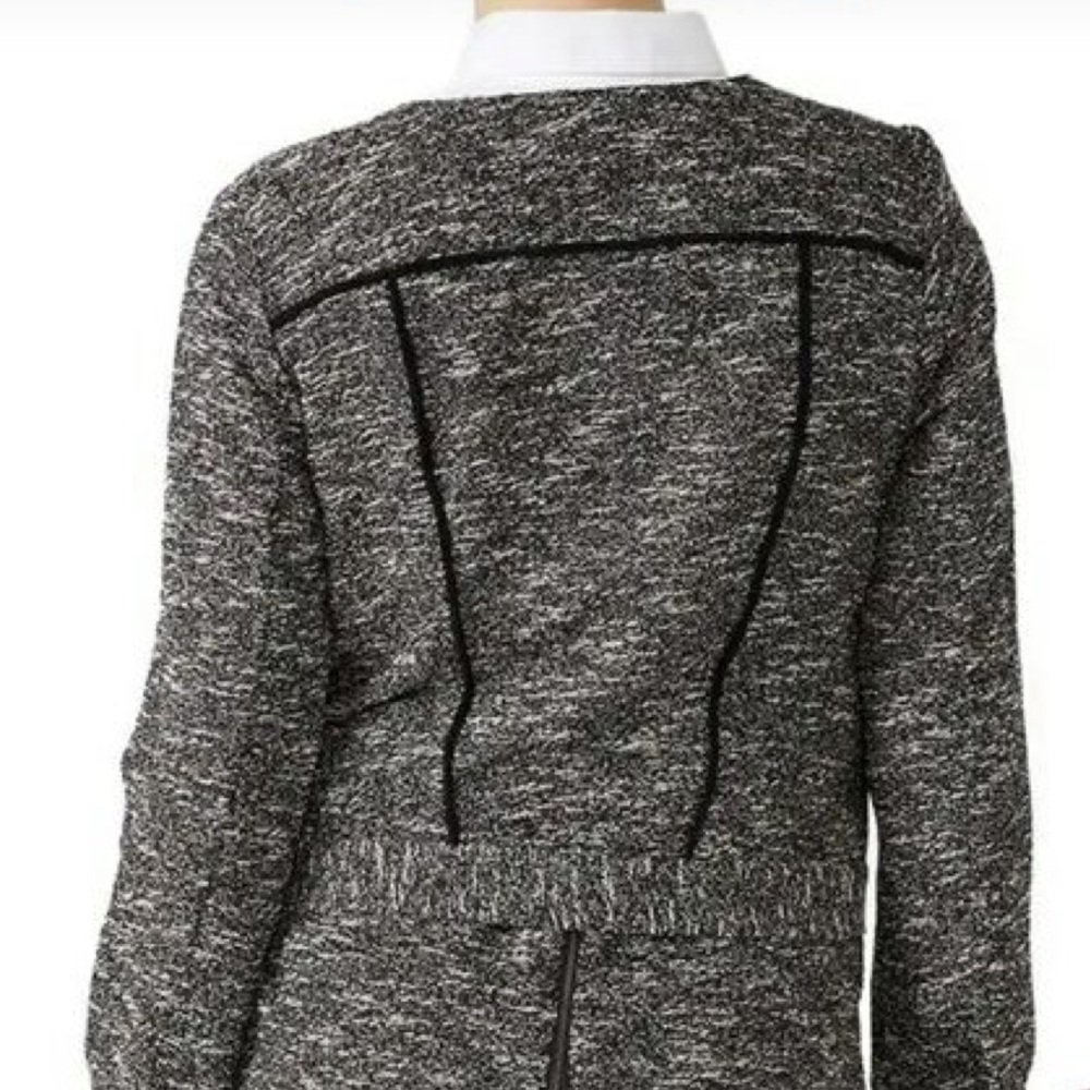 Slate & Willow Tweed Black and White Jacket Womens Size Large - Picture 2 of 10